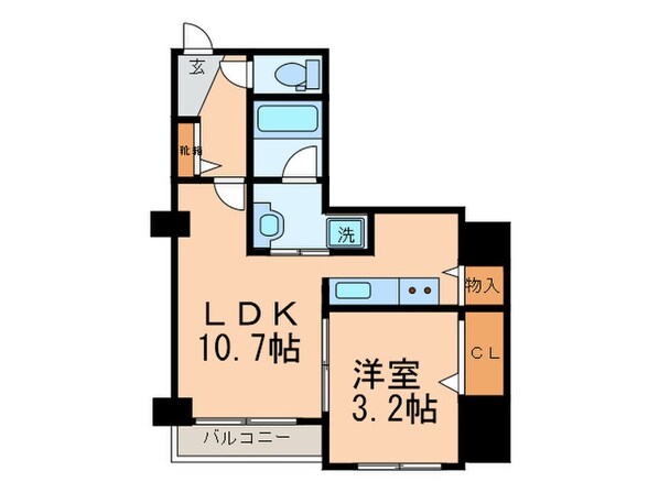 リーブル博多駅前の物件間取画像